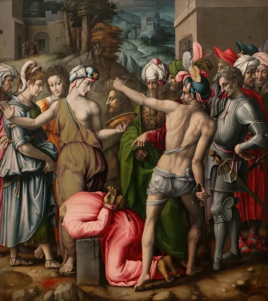 Gemälde Die Enthauptung Johannes des Täufers - Bacchiacca | Kunstdruck