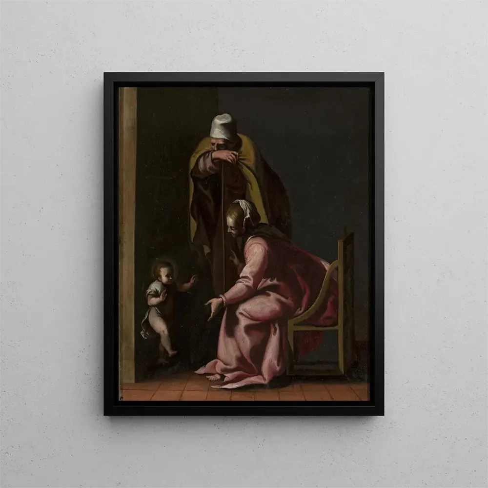 Gemälde Die ersten Schritte von Jesus - Anonym | Kunstdruck