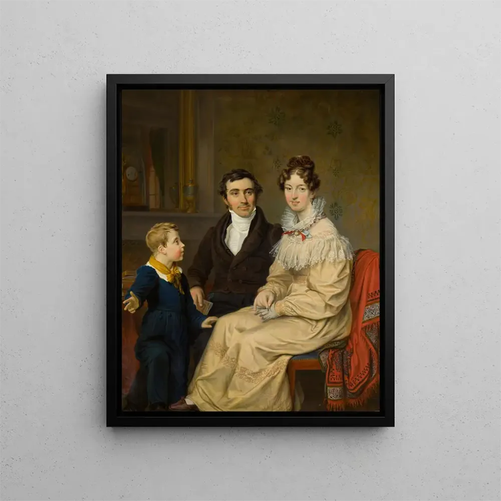 Gemälde Die Familie des Professors Cornelis Anne den Tex - Anonym | Kunstdruck
