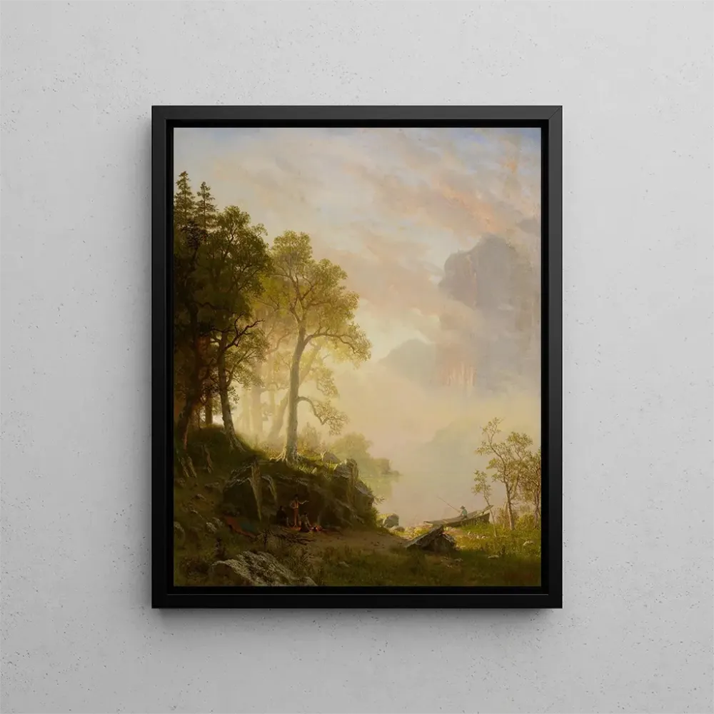 Gemälde Die Flusslandschaft Merced Yosemite - Albert Bierstadt