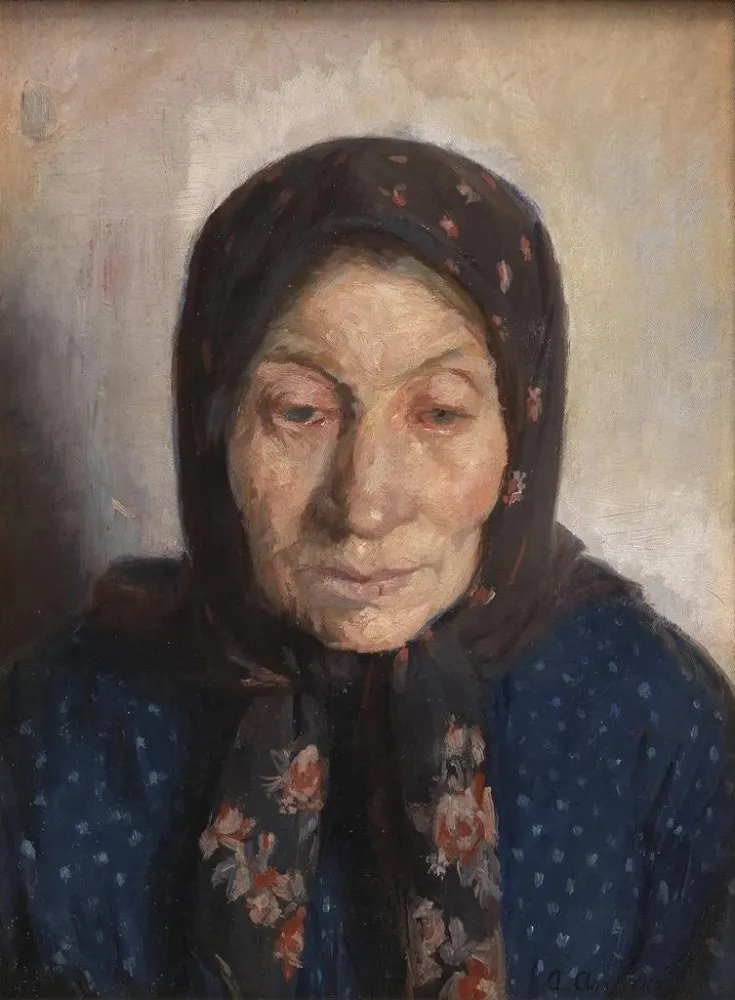 Gemälde Die Frau eines alten Fischers - Anna Ancher