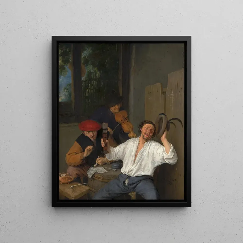 Gemälde Die fröhlichen Trinker - Adriaen van Ostade | Kunstdruck