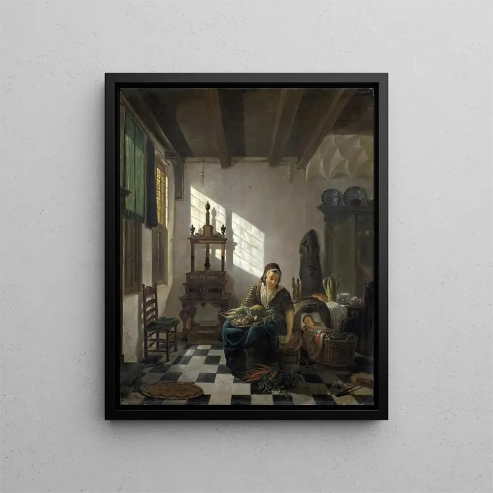 Gemälde Die Hausfrau - Abraham van Strij | Kunstdruck