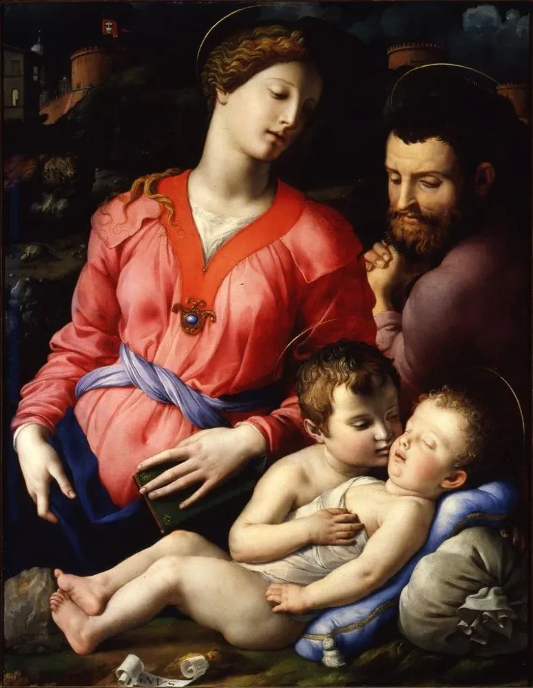 Gemälde Die Heilige Familie Panciatichi - Agnolo Bronzino
