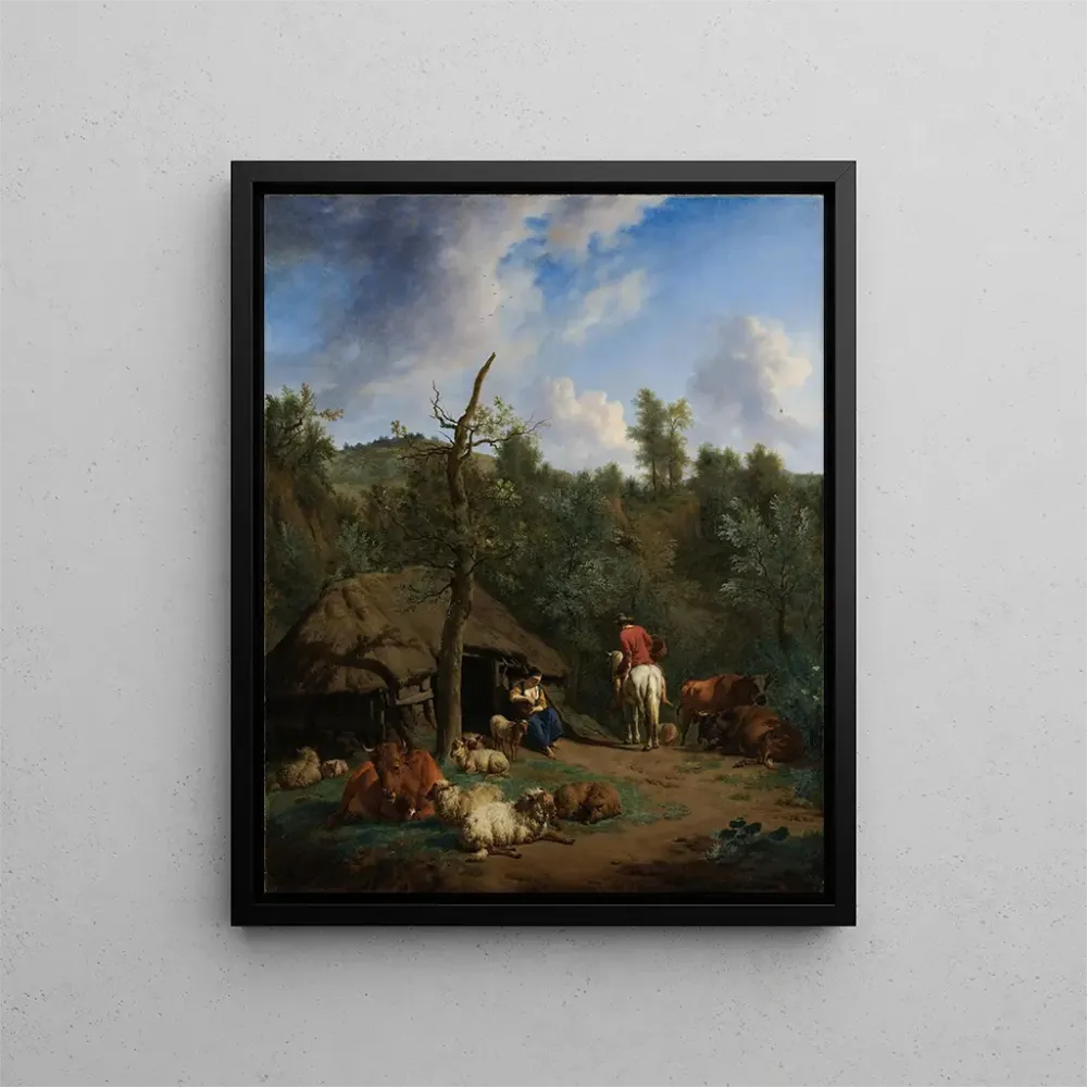 Gemälde Die Hütte - Adriaen van de Velde | Kunstdruck