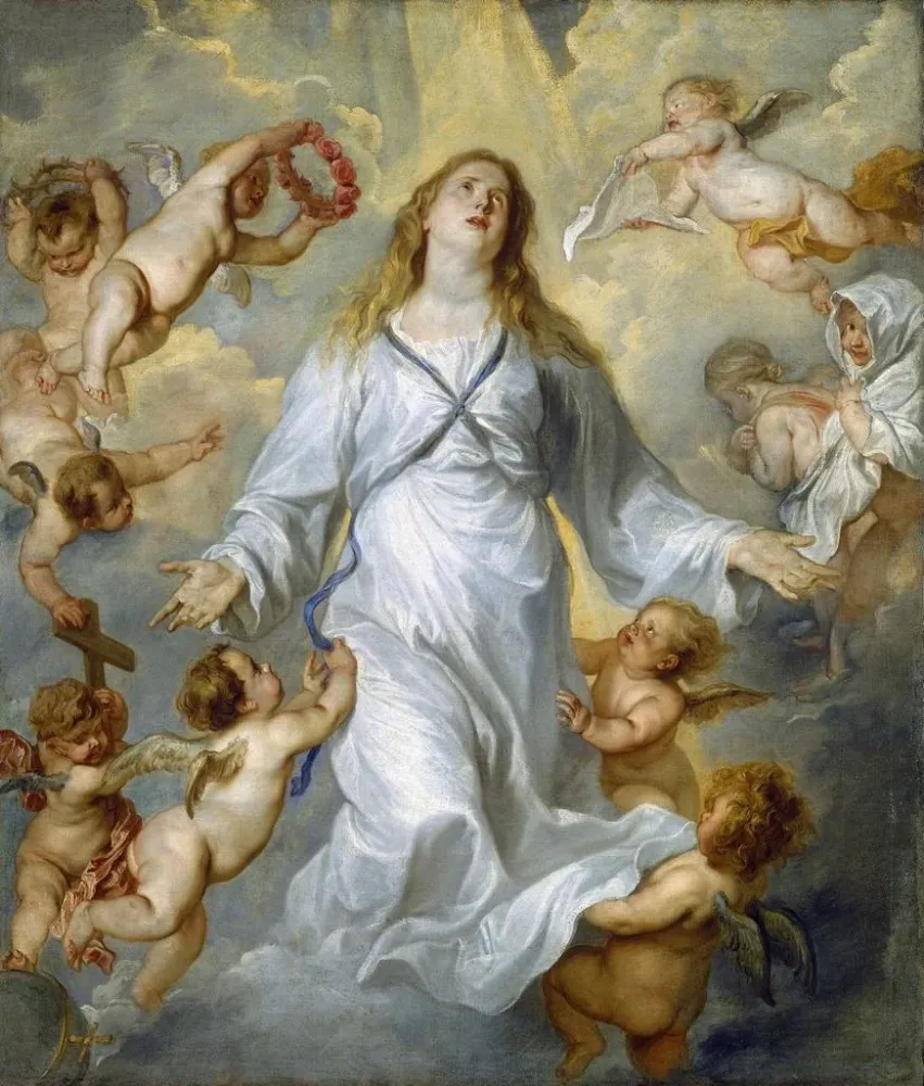 Gemälde Die Jungfrau als Fürsprecherin - Antoine van Dyck | Kunstdruck