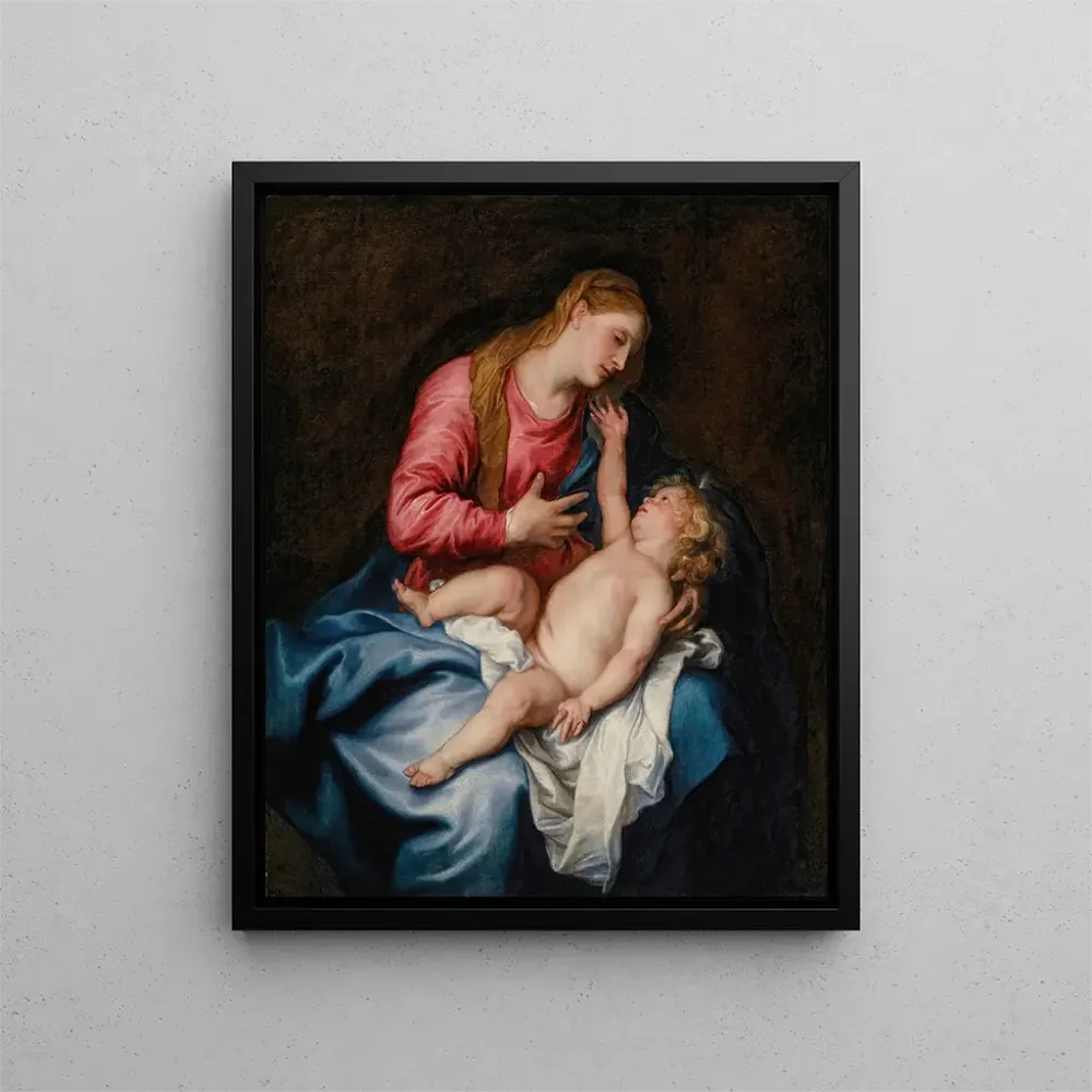 Gemälde Die Jungfrau mit Kind - Antoine van Dyck | Kunstdruck