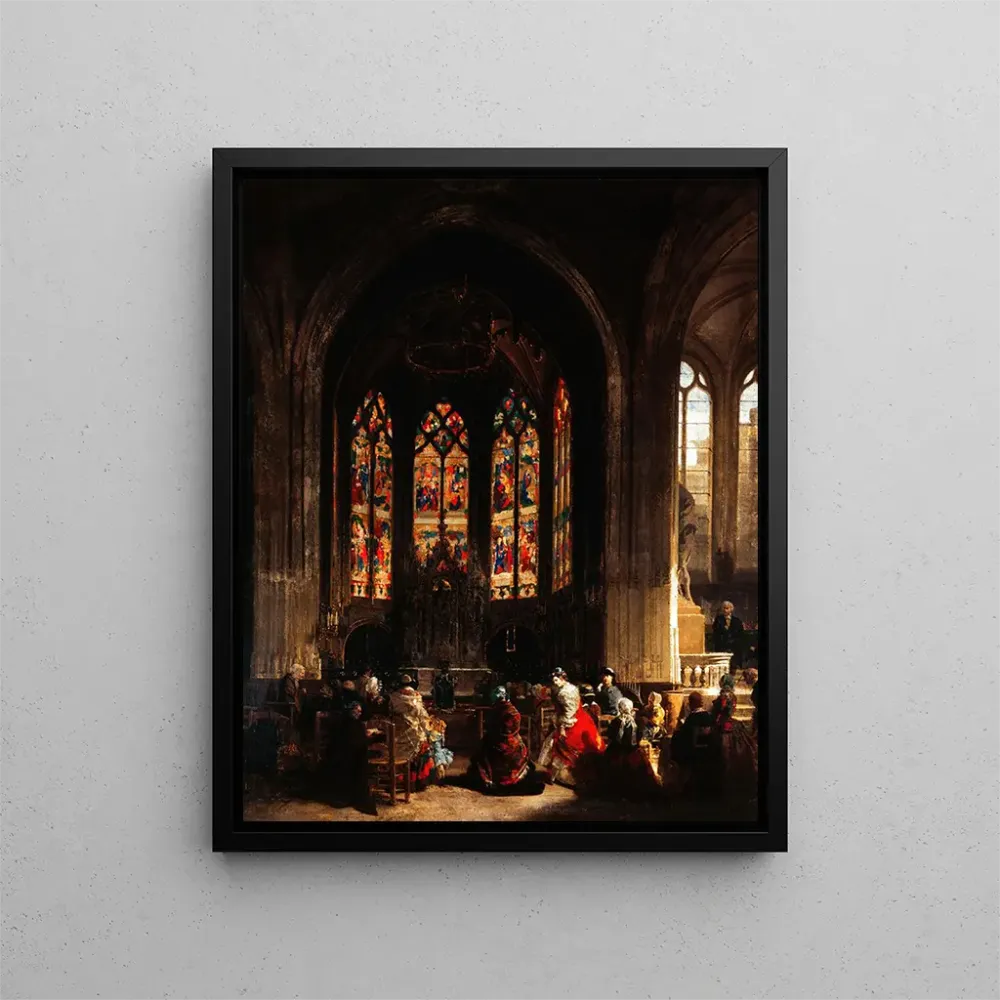Gemälde Die Kapelle der Jungfrau, Kirche Saint-Gervais-Saint-Protais - Prosper Lafaye | Kunstdruck