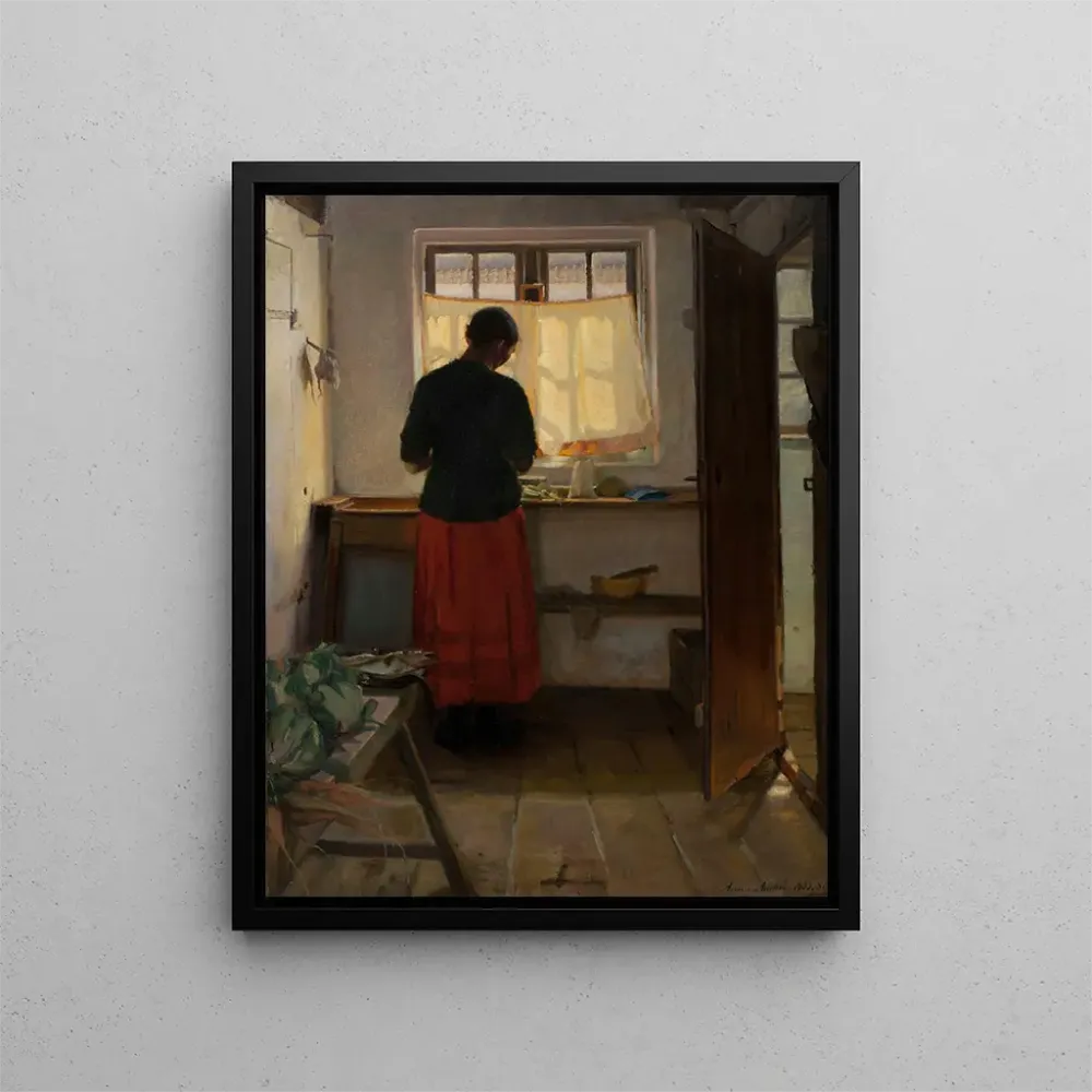 Gemälde Die Köchin der Küche - Anna Ancher | Kunstdruck