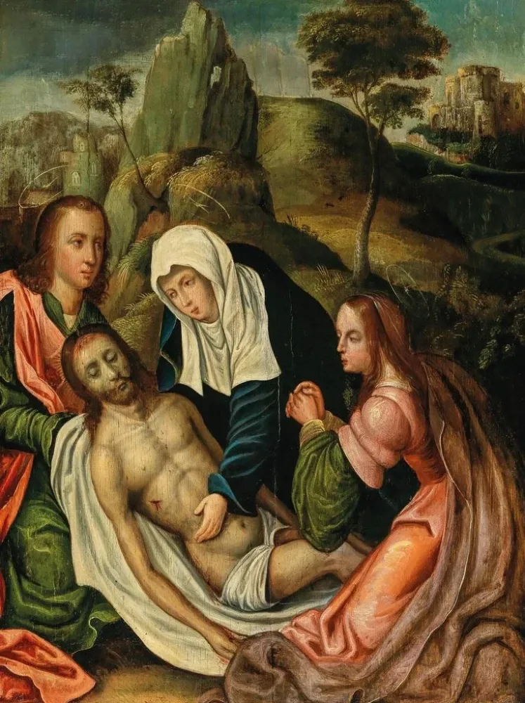 Gemälde Die Klage - Schule von Antwerpen | Kunstdruck