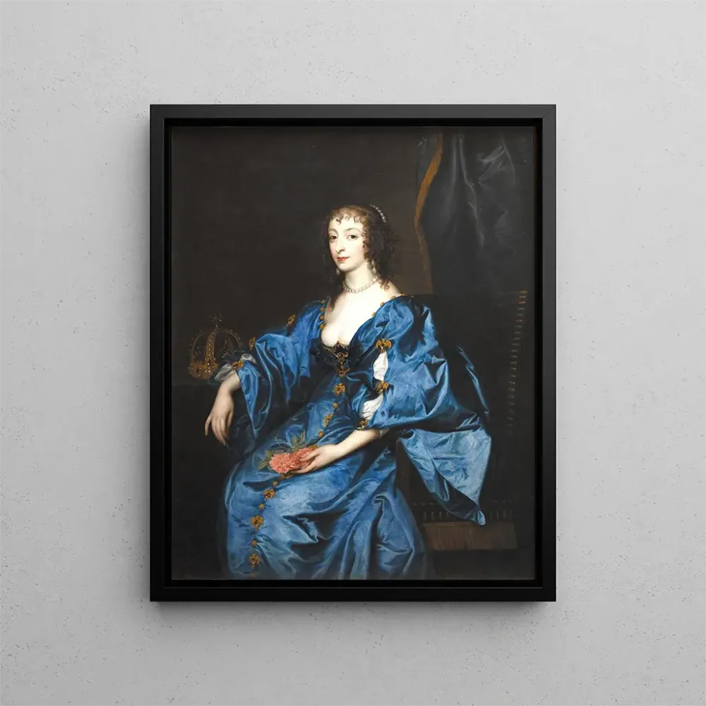 Gemälde Die Königin Henriette Marie von England - Antoine van Dyck | Kunstdruck