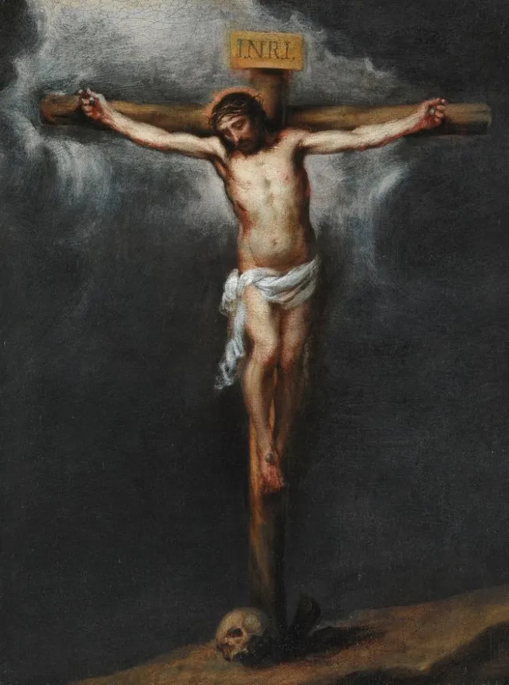 Gemälde Die Kreuzigung - Bartolomé Esteban Murillo | Kunstdruck