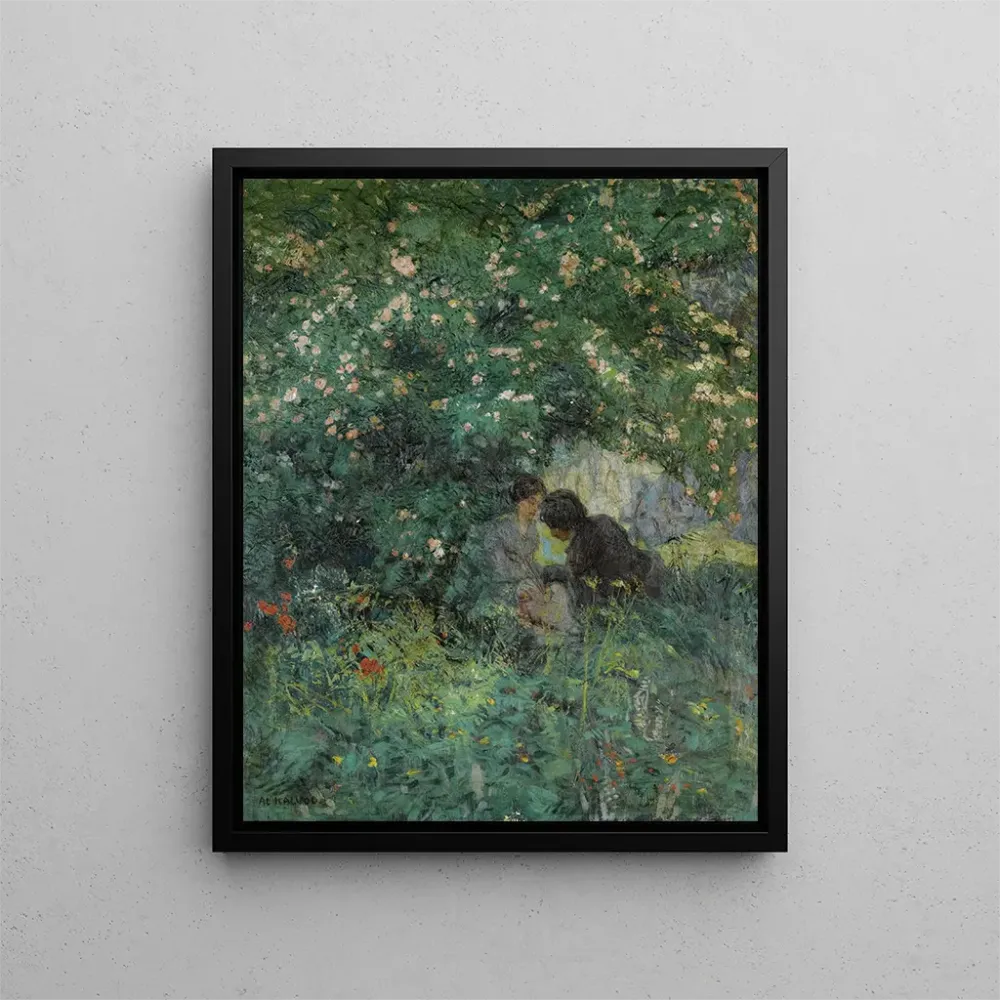 Gemälde Die Liebenden im Gras - Alois Kalvoda | Kunstdruck
