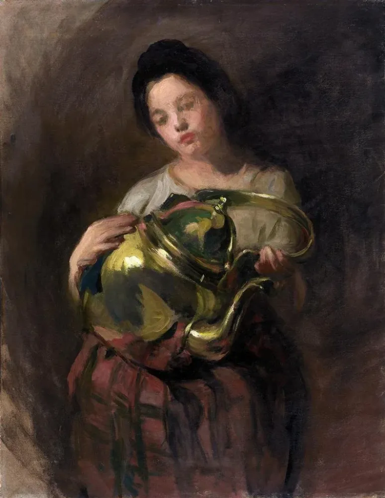 Gemälde Die Messing-Kaffeekanne - Alice Pike Barney | Kunstdruck