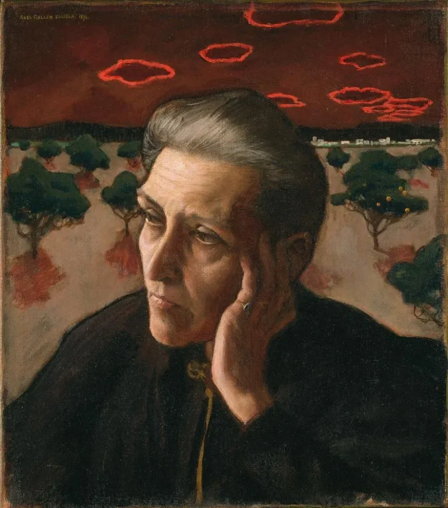 Gemälde Die Mutter der Künstler - Akseli Gallen-Kallela | Kunstdruck