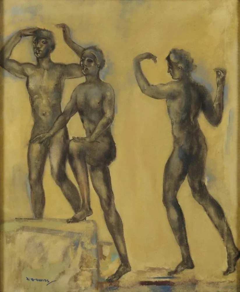 Gemälde Die Quellen des Daystar - Arthur Bowen Davies | Kunstdruck