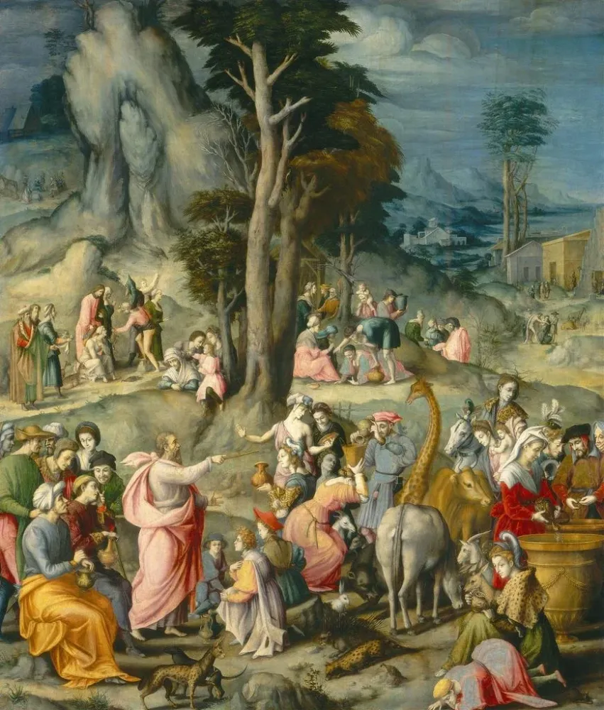 Gemälde Die Sammlung der Manna - Bacchiacca | Kunstdruck
