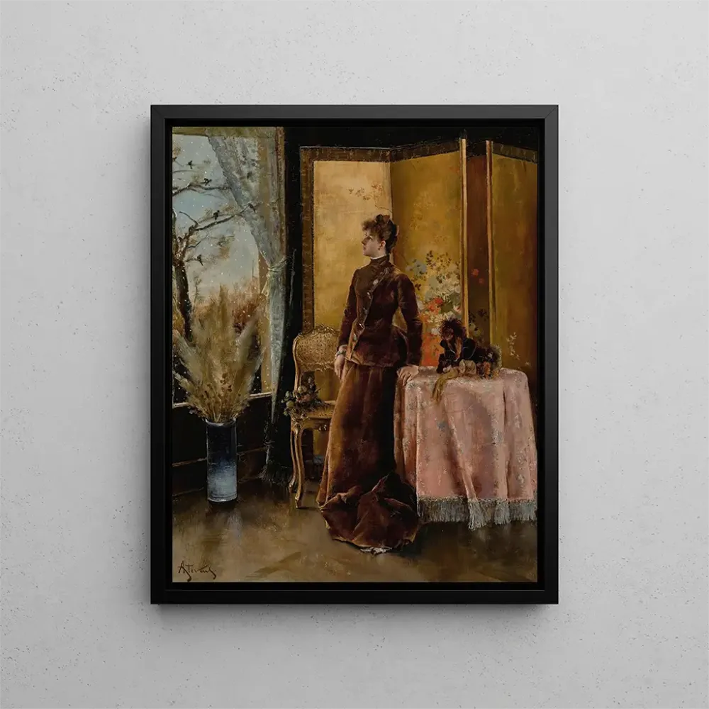 Gemälde Die Schnee - Alfred Stevens | Kunstdruck
