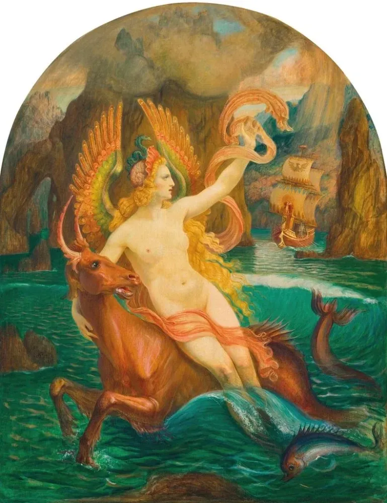 Gemälde Die Sirene - Armand Point