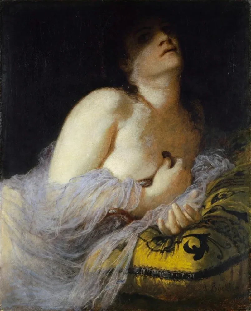 Gemälde Die Tod von Kleopatra - Arnold Böcklin | Kunstdruck