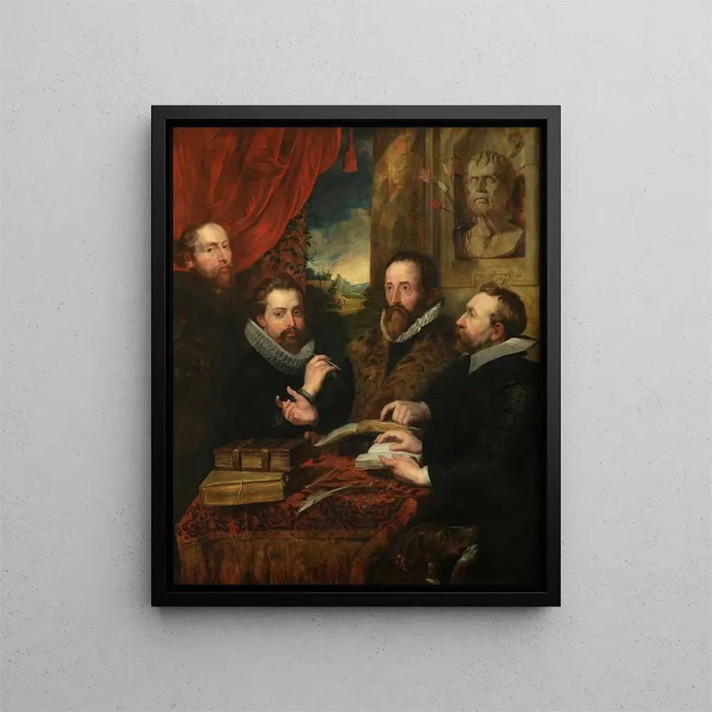 Gemälde Die vier Philosophen - Anonym | Kunstdruck