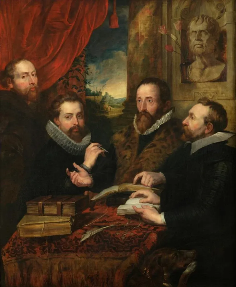 Gemälde Die vier Philosophen - Anonym | Kunstdruck
