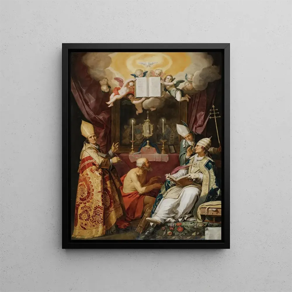 Gemälde Die vier Väter der lateinischen Kirche - Abraham Bloemaert