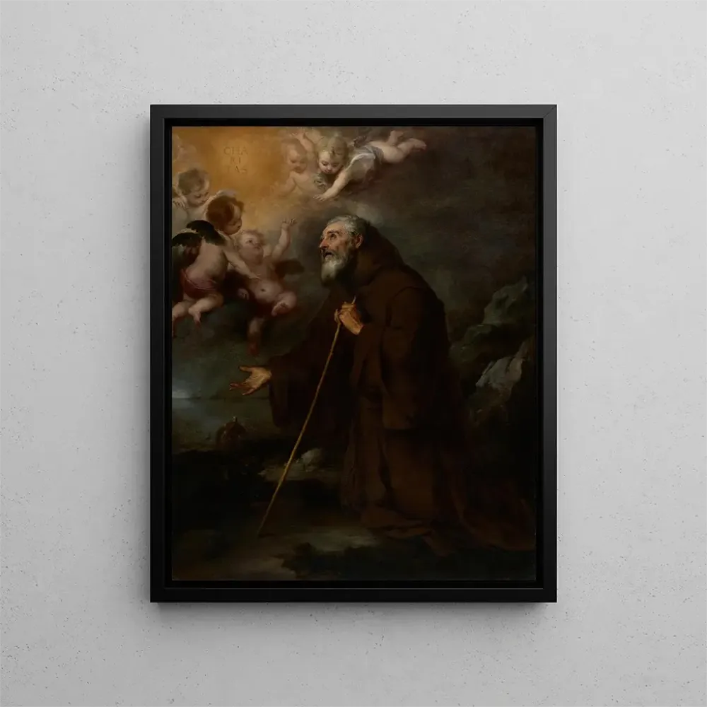 Gemälde Die Vision des heiligen Franz von Paola - Bartolomé Esteban Murillo | Kunstdruck