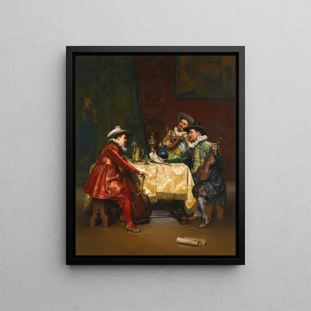 Gemälde Die Wiederholung - Adolphe Alexandre Lesrel | Kunstdruck