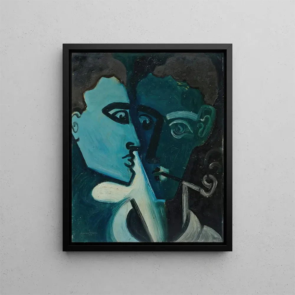 Gemälde Doppelporträt - Andreas Walser | Kunstdruck