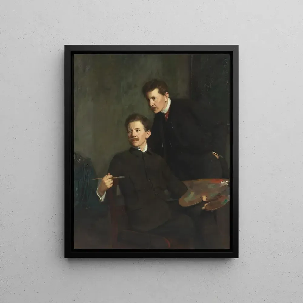 Gemälde Doppelporträt der Brüder Bernhard und Emil Sterman - Bernhard Störmann