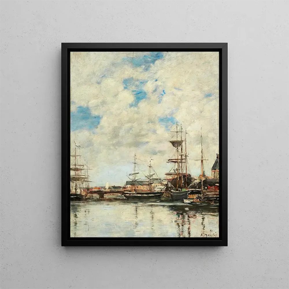 Gemälde Dunkerque Segelboote Kai - Eugène Boudin | Kunstdruck