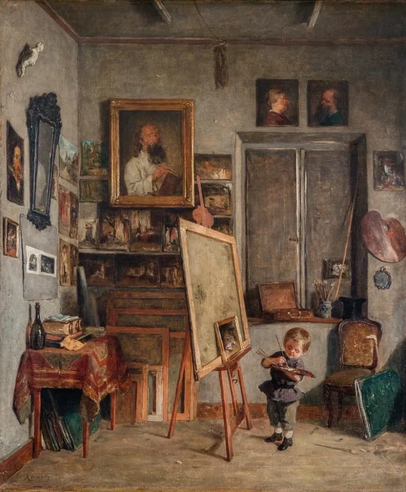 Gemälde Ein aufstrebendes Talent - August Jernberg | Kunstdruck