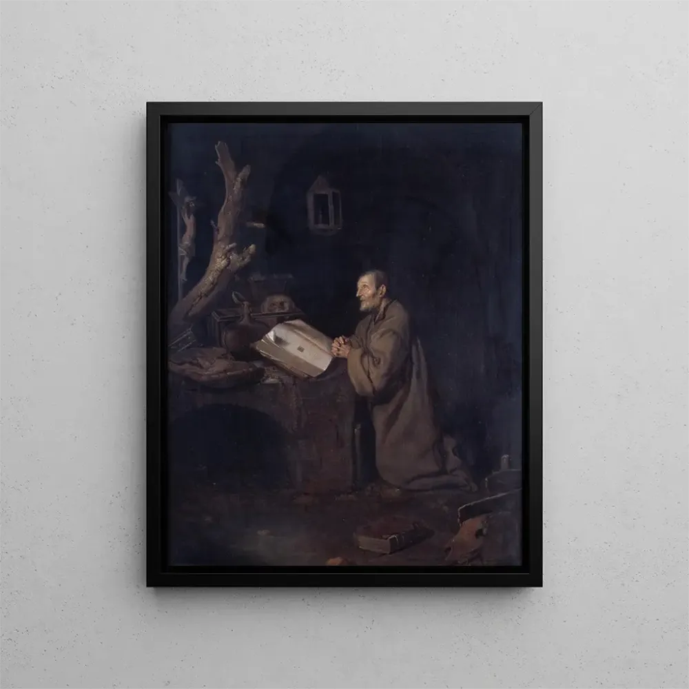 Gemälde Ein betender Einsiedler - Bartholomeus Maton | Kunstdruck