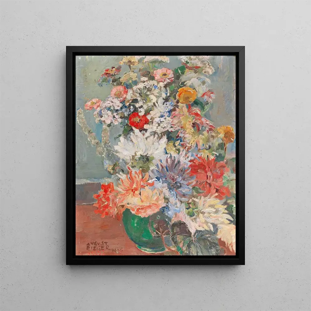 Gemälde Ein Blumenstrauß im Sommer - August Rieger