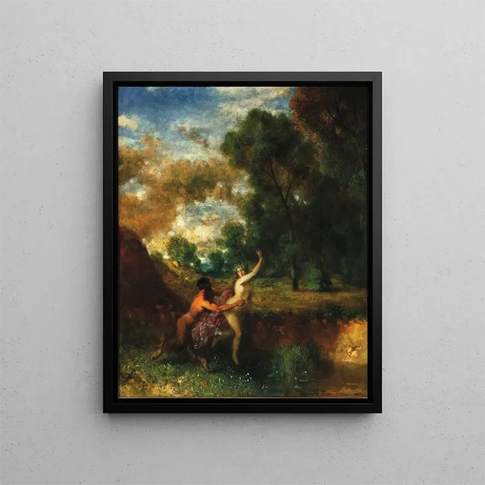 Gemälde Ein Faun und eine Nymphe - August Richard Zimmermann | Kunstdruck