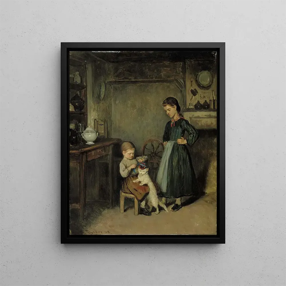 Gemälde Ein französisches Interieur - Adolf von Becker | Kunstdruck