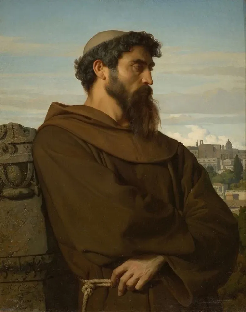 Gemälde Ein junger römischer Mönch Denker - Alexandre Cabanel | Kunstdruck