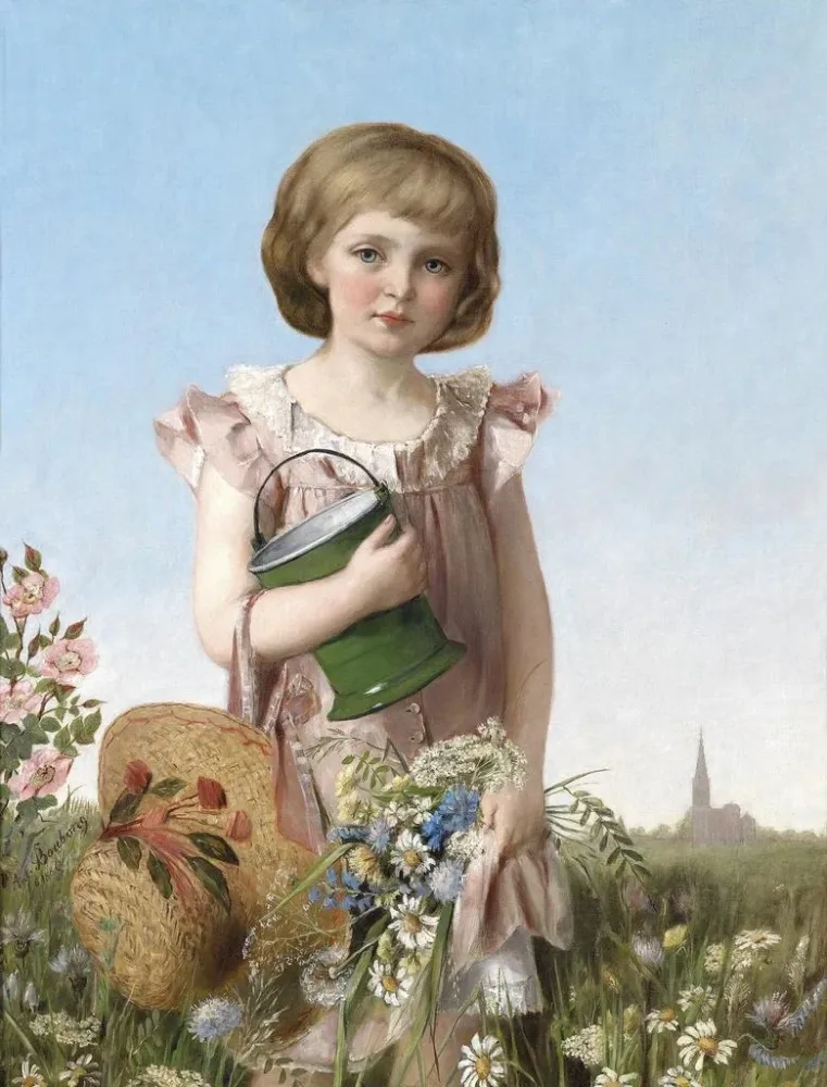 Gemälde Ein kleiner Gärtner - Antonie Boubong | Kunstdruck