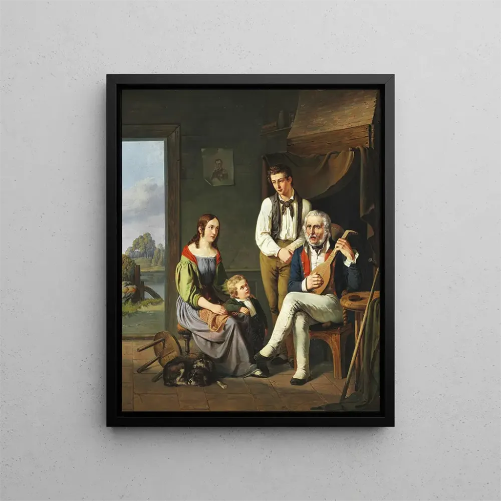 Gemälde Ein Mann, der nach Hause kommt, erzählt von seiner Reise - August Thomsen | Kunstdruck