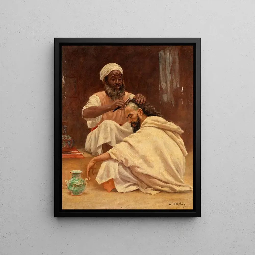 Gemälde Ein marokkanischer Barbier - Aloysius O'Kelly | Kunstdruck