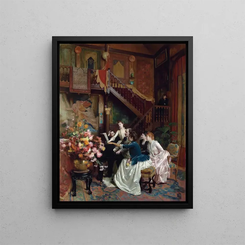 Gemälde Um ein Partitur herum - Albert Aublet | Kunstdruck