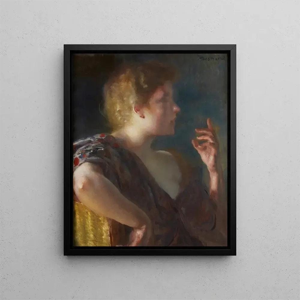 Gemälde Ein Porträt einer jungen Frau - Albert Besnard | Kunstdruck