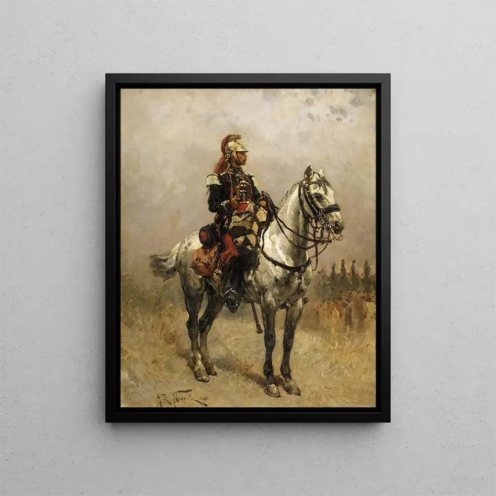 Gemälde Ein Reiter - Alphonse Marie de Neuville | Kunstdruck