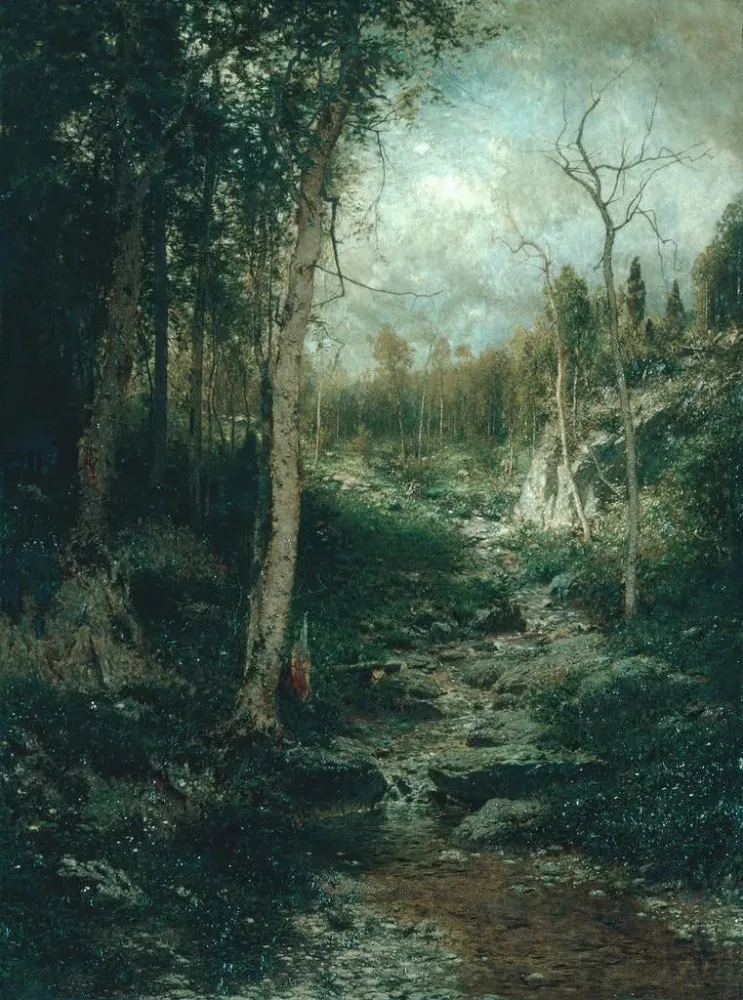 Gemälde Eine alte Lichtung - Alexander Helwig Wyant | Kunstdruck