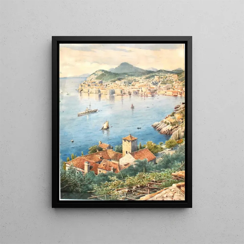 Gemälde Eine Aussicht auf Dubrovnik - Anton Perko | Kunstdruck