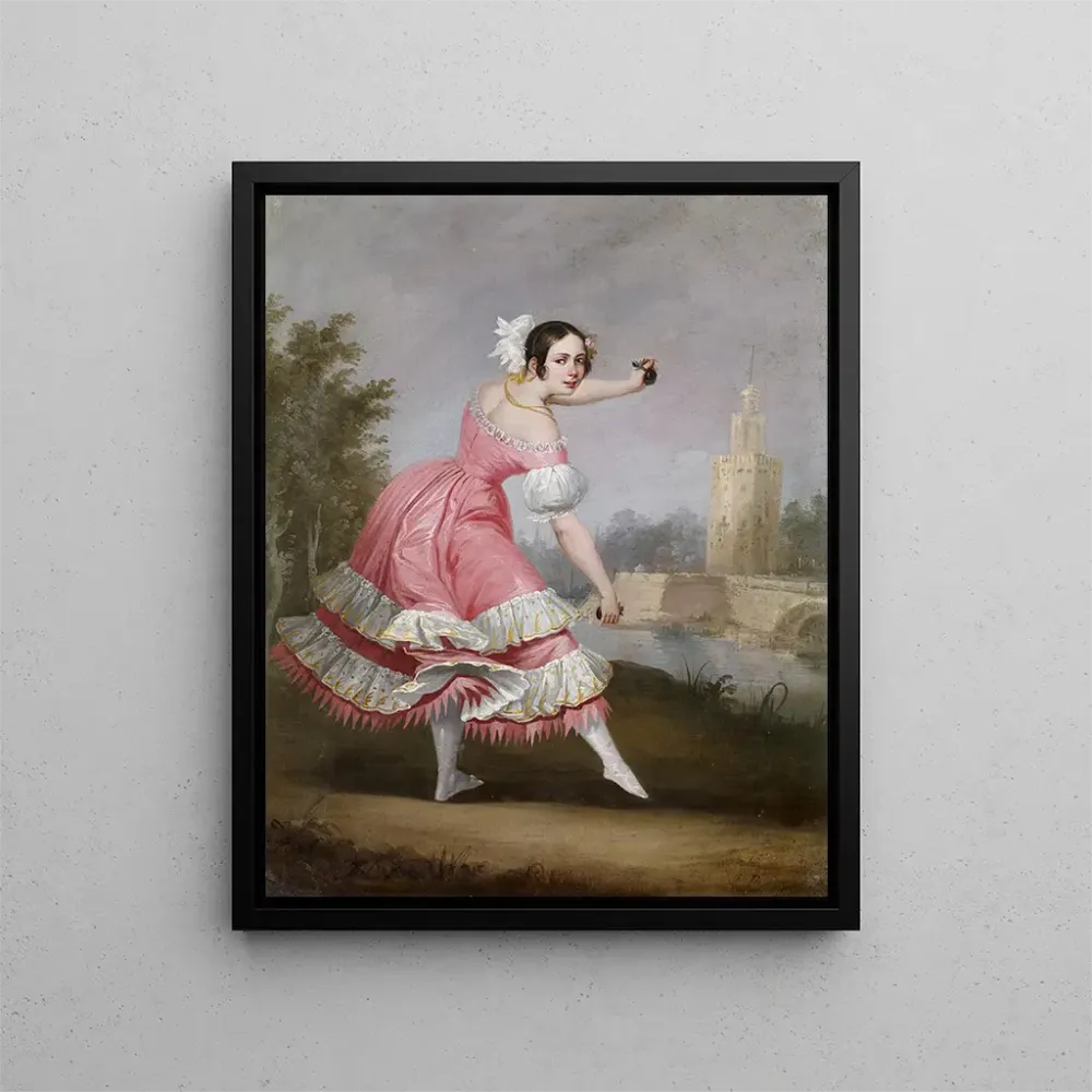 Gemälde Eine Boléro-Tänzerin - Antonio Cabral Bejarano | Kunstdruck