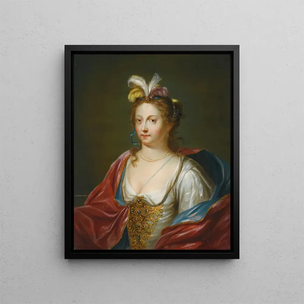 Gemälde Eine Dame orientalischem Gewand - Balthasar Beschey | Kunstdruck