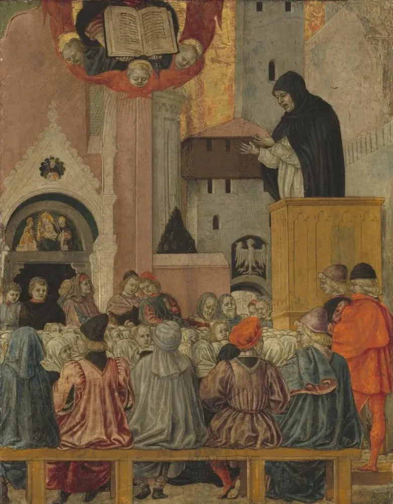 Gemälde Eine dominikanische Predigt - Agnolo degli Erri | Kunstdruck