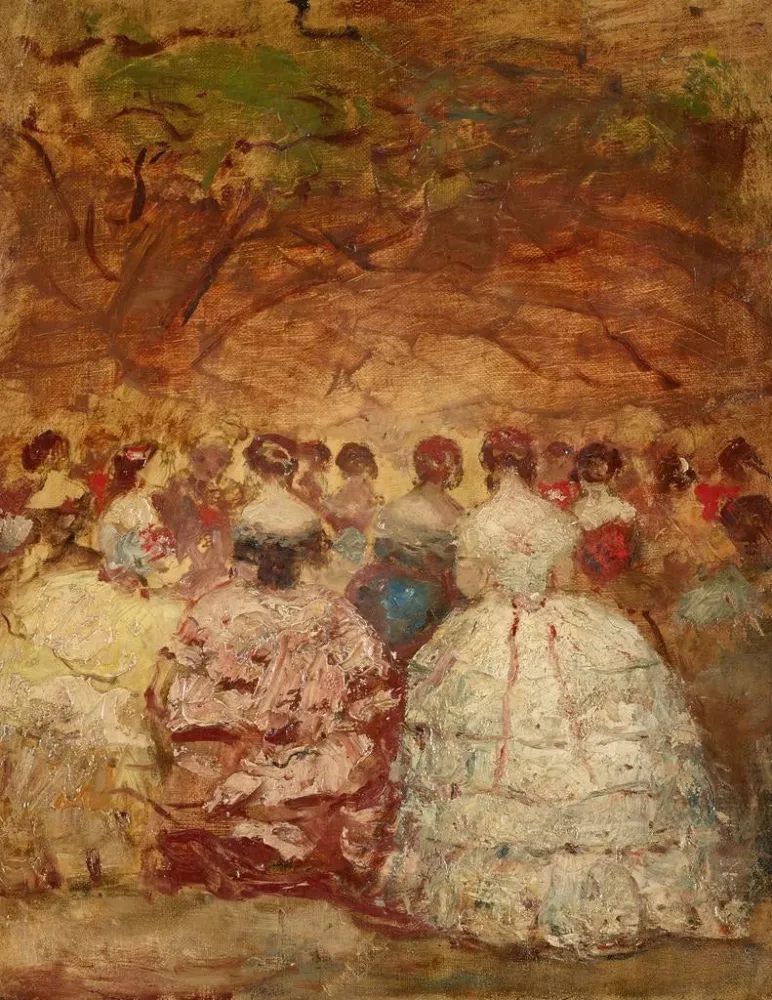 Gemälde Eine Feier den Tuileries - Adolphe Monticelli | Kunstdruck